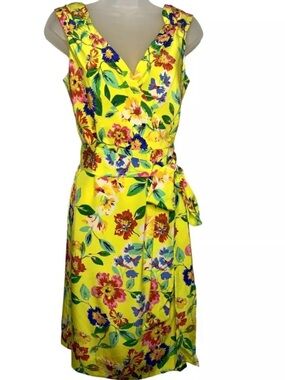 Kate spade yellow wrap dress